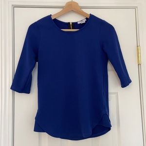 Bar III blue 1/2 sleeve blouse